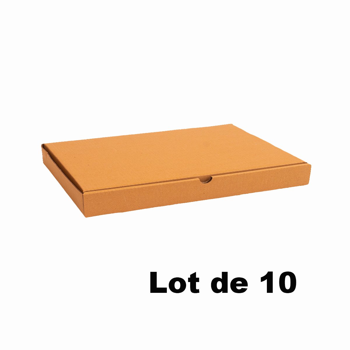 Lot de 10 boîtes carton extra-plates 31x22x5cm Lot de 10 boîtes carton extra-plates 31x22x5cm