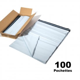 Lot de 100 pochettes plastiques opaques 70x90cm