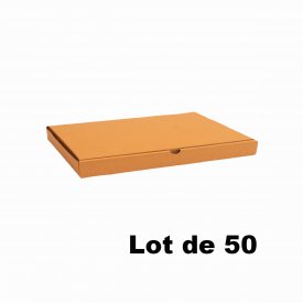 Lot de 50 bo&icirc;tes carton extra-plates 26x26x5cm