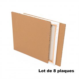 Lot de 8 plaques alv&eacute;olaires nid d'abeilles 50x50cm