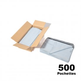 Lot de 500 pochettes plastiques opaques 49,5x32cm