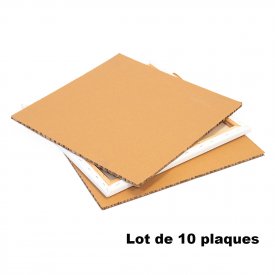 Lot de 10 plaques alv&eacute;olaires nid d'abeilles 60x60cm