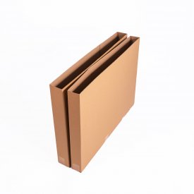 Carton Télescopique Tableaux Et Écrans Plats - Hauteur Réglable 73-140cm Avec Plaques Intercalaires