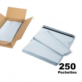 Lot de 250 pochettes plastiques opaques 45x50cm
