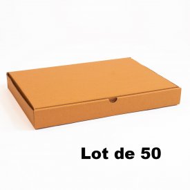 Lot de 50 bo&icirc;tes carton extra-plates 70x50x5cm