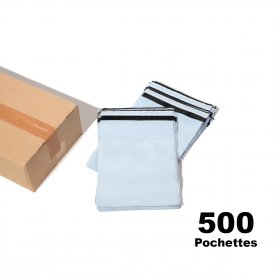 Lot de 500 pochettes plastiques opaques 23x32cm